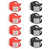 8 Stück Kinderwagenlicht Silikon, Wasserdichte LED Kinderwagen Licht, Kinder...