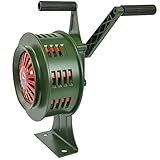 NAMVI Wandmontierte Handsirene, Luftangriffssirene, Handkurbel, manuell...