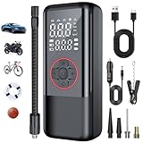 Kasakily Elektrische Luftpumpe Tragbare Fahrradpumpe 150PSI mit 7500mAh Akku...