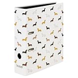 Falken Motiv-Ordner Dachshund, Made in Germany, 8 cm breit DIN A4 schwarzer...