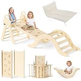 CUPCHID klettergerüst Indoor,7-in-1 Montessori Klettergerüst Set,Indoor...