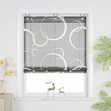 Joyswahl Raffrollo ohne Bohren Lichtdurchlässig Raffgardinen mit...