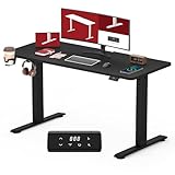 SANODESK Höhenverstellbarer Schreibtisch 110 x 60 cm mit KOMPLETTE TISCHPLATTE...