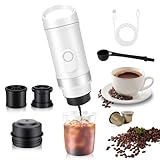 WODHMIEY Tragbare Espressomaschine mit 9600mAh Akku, 20 Bar Druck,...