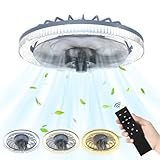 AufuN 60W LED Deckenventilator mit Beleuchtung und Fernbedienung,Leise 4...