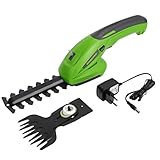 WORKPRO Heckenschere und Kräuterschere, kabellos, 7,2 V – Grasschere mit 2...