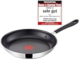 Tefal H80505 Jamie Oliver Edelstahl Bratpfanne 26 cm, Induktion Pfanne mit...