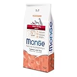 Monge Natural Superpremium Adult Salmon and Rice, Hundefutter für alle Rassen...