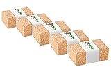 5x Kork-Schleifklötze | mit abgerundeten Kanten | 10x4x6 cm | Halterung für...
