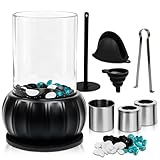 Innenfeuerstelle, Schreibtischkamin mit 3 Farben Deko Steinenmit,...