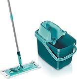 Leifheit Set Combi XL micro duo mit rückenschonendem Wischer, Wischtuchpresse...