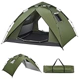 Camping Zelt Automatisches 4 Personen Wasserdicht Kuppelzelt 230 * 230 * 150CM...