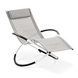 maxVitalis Relax-Schaukelliege klappbar: 2in1 Sitz- und Liegestuhl für Garten...