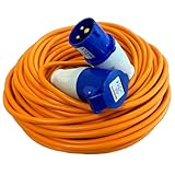 Crusader Products Verlängerungskabel, 25 m, strapazierfähig, 240 V, 16 A, für...