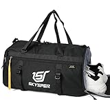 SKYSPER Sporttasche Herren und Damen，Klein Reisetasche mit Schuhfach Weekender...