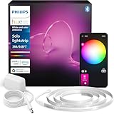 Philips Hue Indoor 3m Smart LED Solo Lightstrip Basis-Set, 1er-Pack, indirekte...