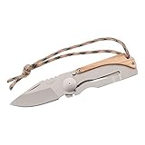 Herbertz 578208 Taschenmesser, Stahl AISI 420, Frame Lock, Zebraholz-Auflage,...