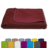 KiGATEX Frotteedecke Sommerdecke softig weich 100% Baumwolle 150x200 cm Öko-Tex...