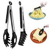Bncxdc Küchenzange, Zange Küche, Edelstahl, 2 Stück Grillzange Silikon,...
