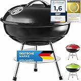 Micro BBQ Campinggrill Kugelgrill Mini Grill; Kompakter Reise Holzkohle-Grill...