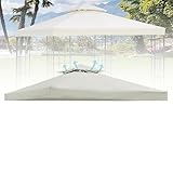 Pavillon Dach 3x3 Ersatzdach Wasserdicht, Pavillon Abdeckung Stabil Winterfest,...