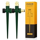 FANHAO 2 Stück Doppelpack Rasensprinkler aus Metall für den...