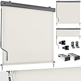 tillvex® Senkrechtmarkise 140 x 250 cm für Außen- und Innenbereich |...