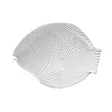 Fischplatte Marine 36x21cm klarglas