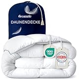 Dreamzie Daunendecke 155x220 Daunen Bettdecke - Warm Winterdecke Daunendecke...