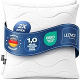 LILENO HOME Allergiker Kopfkissen 80x80 (2er Set) – 95°C waschbar, Oeko-Tex &...
