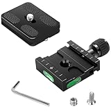 50 mm Schnellwechselplatte Klemme Kompatibel mit Arca Swiss, Universal Klemme...
