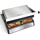 Aigostar Hett pro - Kontaktgrill für Sandwiches, Steak und als Panini Grill,...