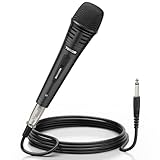 TONOR Dynamischer Mikrofon mit 16ft/5m XLR Kabel, 6,35mm Klinke Handmikrofon...