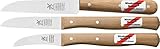 3er Set Gemüsemesser, kleines Küchenmesser, Schälmesser, Windmühlenmesser...