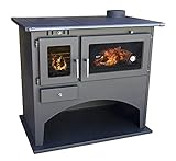 Kaminofen mit Backfach und Herdplatte 25071 Werkstattofen Viki 10,5 kW...