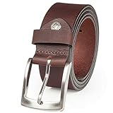 LINDENMANN Ledergürtel Herren/Gürtel Herren, Farbe/Color:braun, Size...