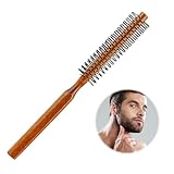 Männer Bart-Rundbürste, Föhnbürste Stylingbürste Premium Bart-Rundbürste...