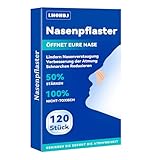 120 Stück Nasenpflaster Schnarchen, Nose Strips Nasal Strips Verbesserter Typ...