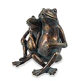 esotec Teichfigur Wasserspeier Frosch-Freunde Wasserspiel | Einzelfigur...