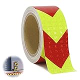 YZDZSW Reflektorband Selbstklebend, Selbstklebend Warnklebeband, Warnmarkierung...