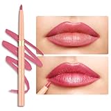 OULAC Rosa Lipliner Wasserfest, Drehbarer Langanhaltender Lippenkonturenstift...