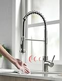TIMACO Infrarot Sensor Wasserhahn Küche Mit Ausziehbare Brause Küchenarmatur...