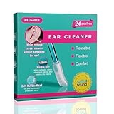 24 Stück klebrigem Wattestäbchen ,Ohrenschmalz Entfernen Wiederverwendbares...