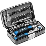 Högert Technik - Werkzeugset I Steckschlüssel, Bits und Ausstattung 1/4” I...