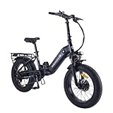 VELOMOON hzh213 E-Bike Klapprad Pedelec mit 20 Zoll Fat Tire, 250W 80N.m Motor...