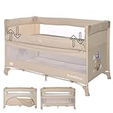 Lorelli 3 in 1 Babybett, Beistellbett und Laufstall Up and Down, Kinderbett mit...