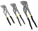 WELDINGER 3er-Set Zangenschlüssel 7'/10'/12' 180-300 mm