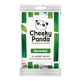 The Cheeky Panda Bambus-Reisetücher | 12 Tücher pro Packung | Praktische...