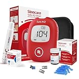 sinocare Blutzuckermessgerät Set mit Teststreifen 25 und Lanzetten 25,...