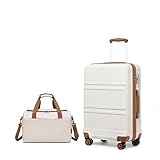 KONO 55cm Handgepäck-Koffer Trolley Set 2 Teilig Gepäcksets, Kleiner Koffer...